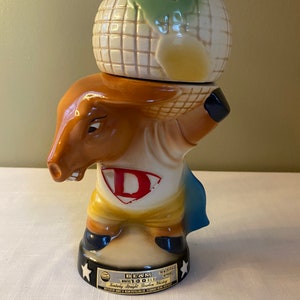 Vintage-1980 &quot;Democrat&quot; Donkey - Jim Beam Bar Barware Decanter