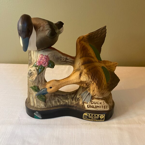Ducks Unlimited Jim Beam Decanter Etsy
