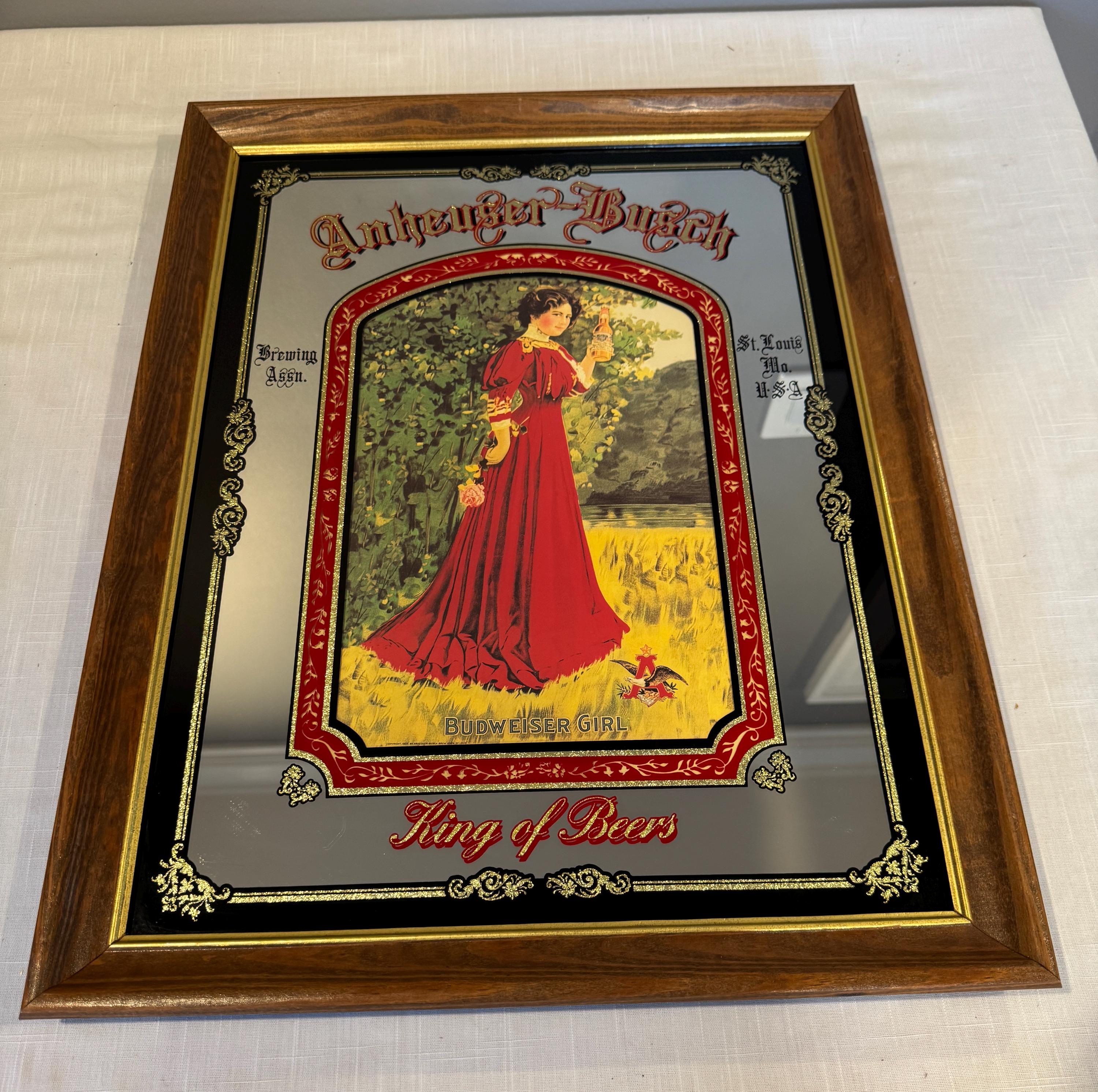 ❤️Budweiser❤️ヴィンテージ✨木箱 Anheuser-Busch 限定 Vintage ANHEUSER BUSCH Budweiser Beer Wooden Box Crate w/ Hinged