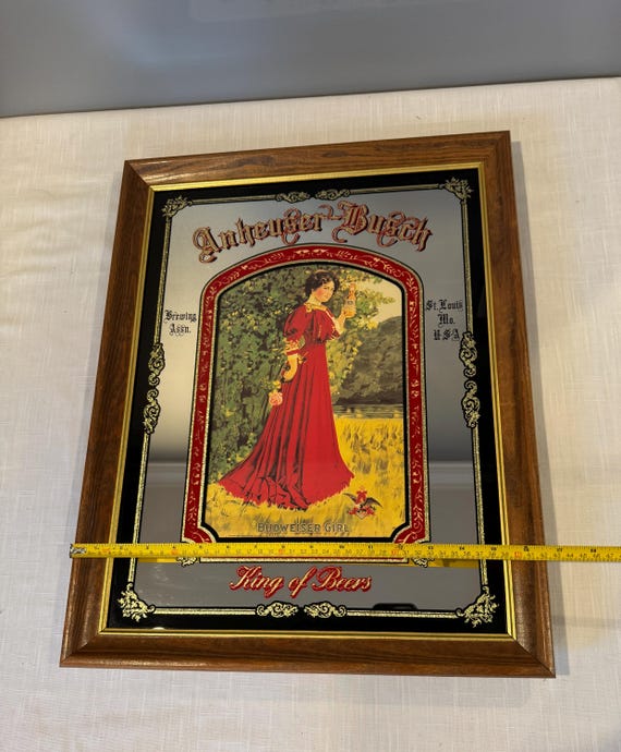 Budweiser アンティークミラー RARE-1992 