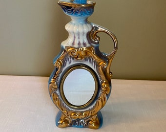 Vintage-1975 Reflections in Gold Executive Jim Beam "Mirror" Decanter