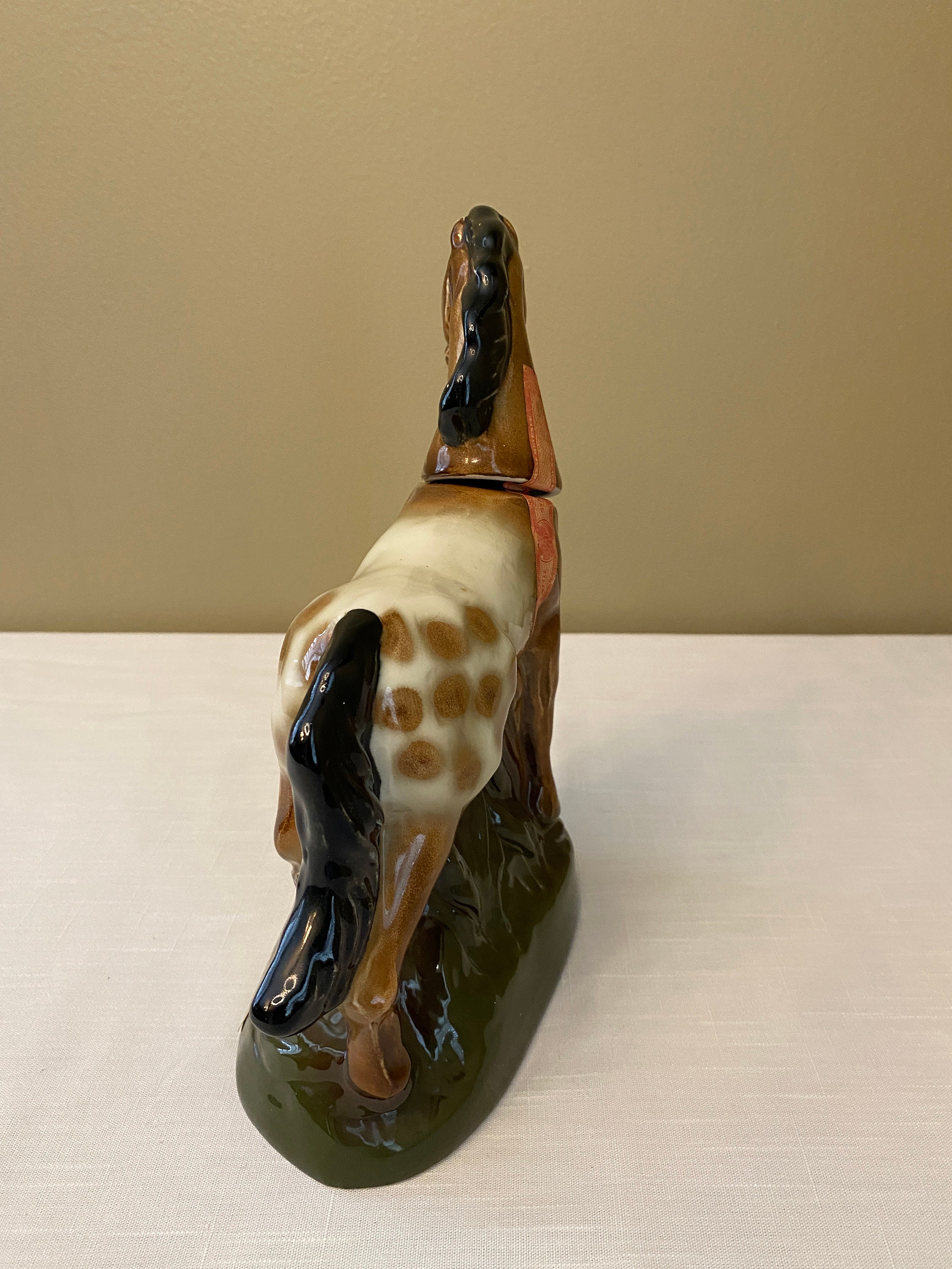 Vintage 1974 appaloosa Horse Jim Beam Whiskey Decanter Etsy