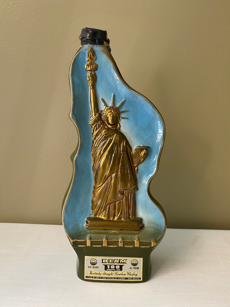 RARE 1975 Statue of Liberty Jim Beam Decanter Etsy