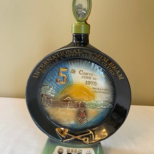 RARE! Vintage 1975 International Assn of Jim Beam Bottle & Specialties Clubs Decanter