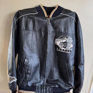 VERY RARE Vintage &quot;Purdue&quot; Boilermakers University Leather Jacket Coat