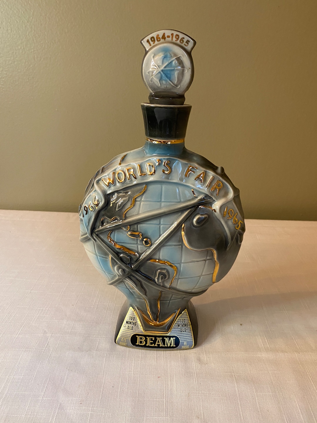 Vintage 1964 World's Fair Jim Beam Whiskey Decanter Etsy