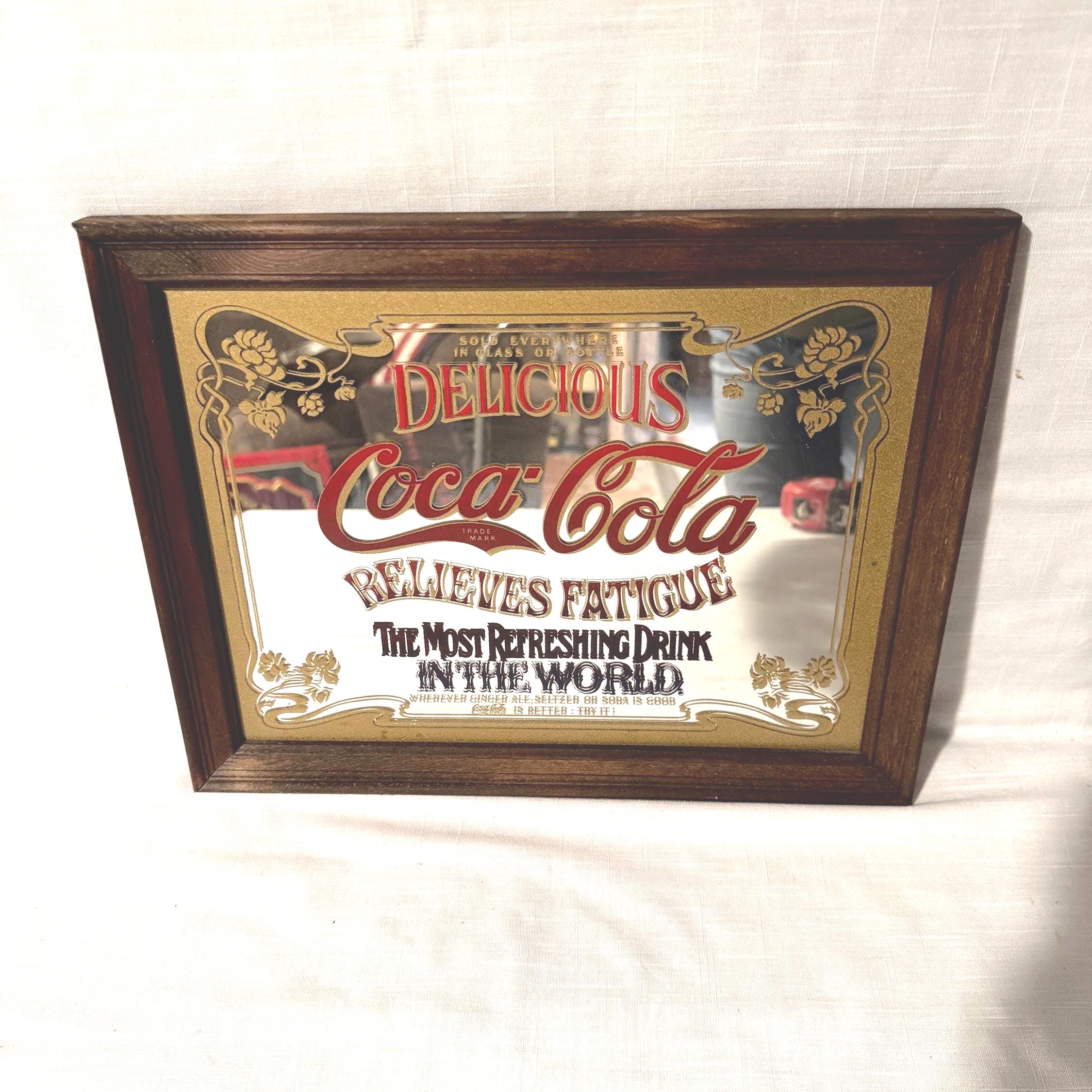コカコーラ Coca-cola PUB mirror sign 廃番品 コカコーラ Coca-cola