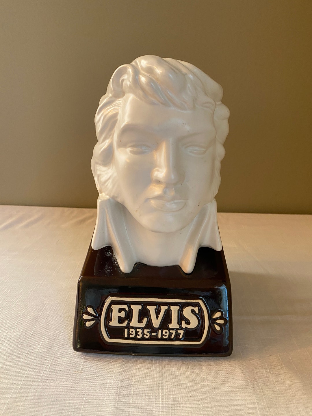 RARE1977 elvis Presley Bust Mccormick Whiskey Decanter Etsy