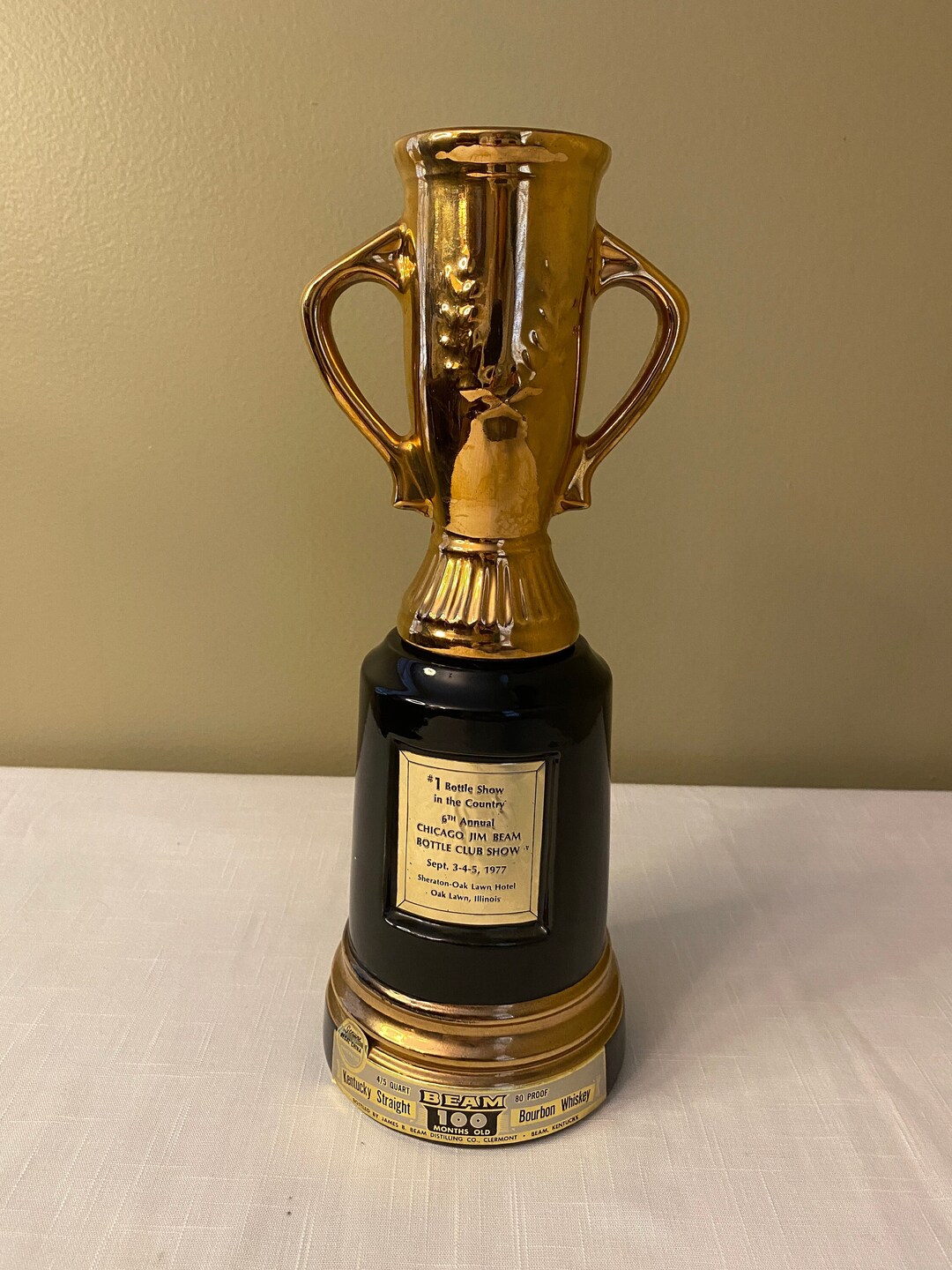 VERY RARE 1977 chicago Bottle Club Trophy Jim Etsy