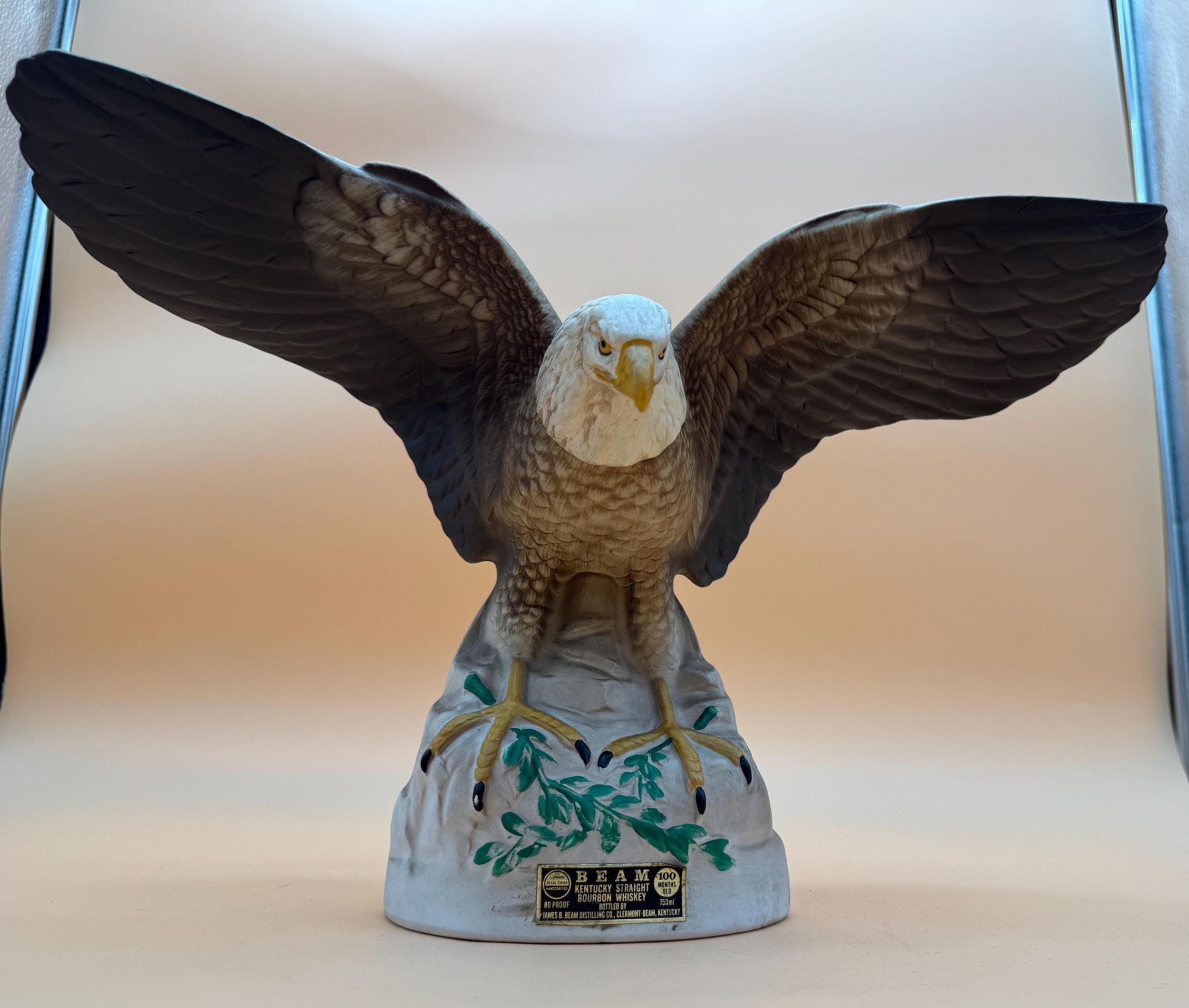 Vintage Jim Beam Decanters Jim Beam Eagle Decanter 100 Months Old