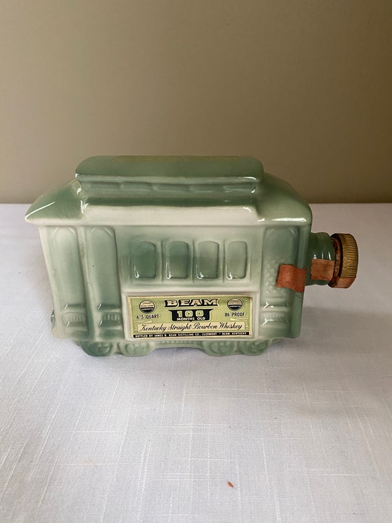 Vintage - 1968 San Francisco Cable Car - Jim Beam Decanter - Etsy