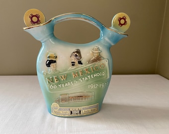 Vintage-1972 "New Mexico" Wedding Vase-Jim Beam   Decanter