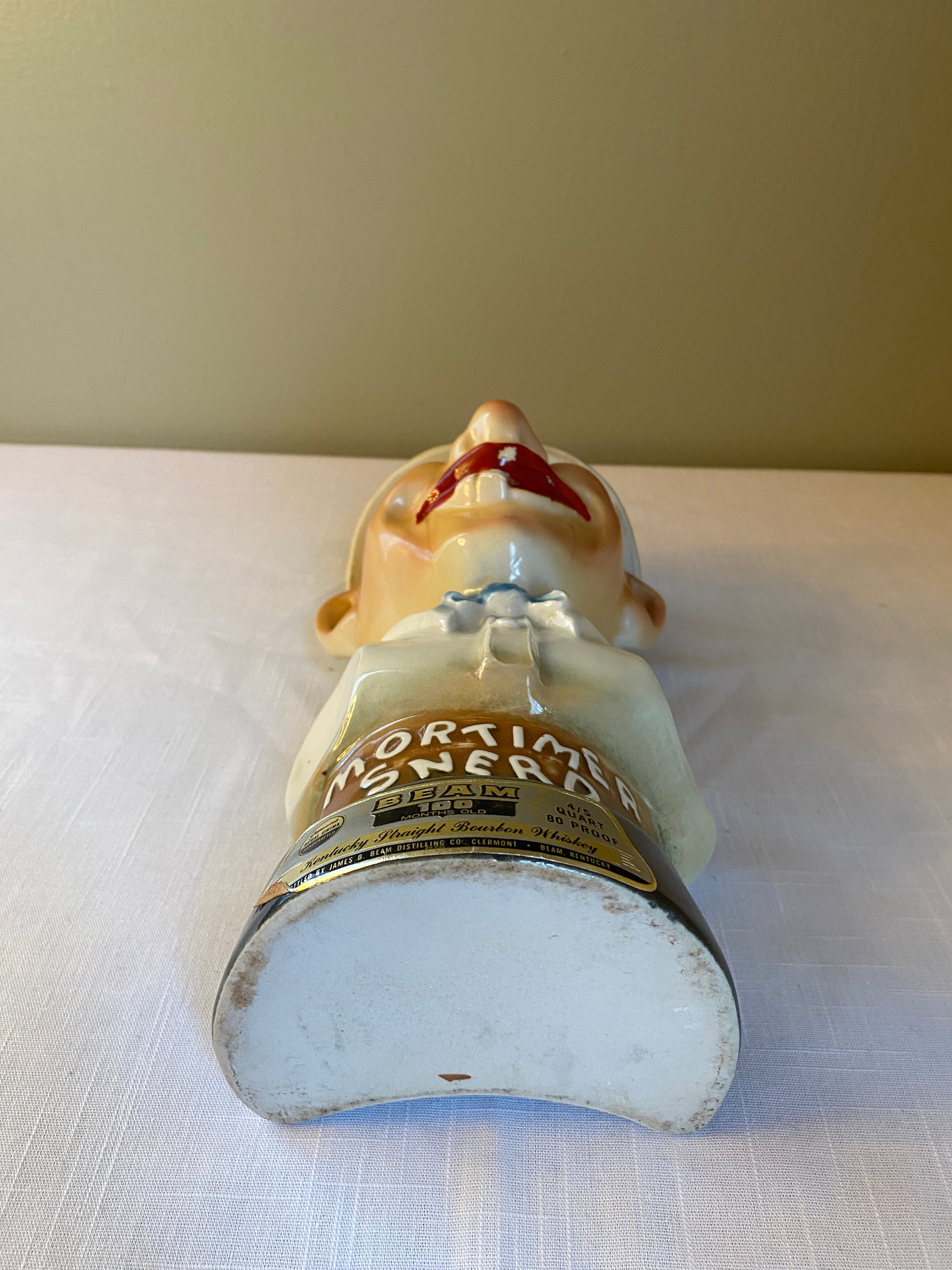 70sレアMortimer Snerd俳優ジンビームデカンタアメリカアンティーク 70sレアMortimer Snerd俳優ジンビームデカンタアメリカ