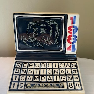 Vintage-1984 &quot;Republican&quot; Computer Jim Beam   Decanter