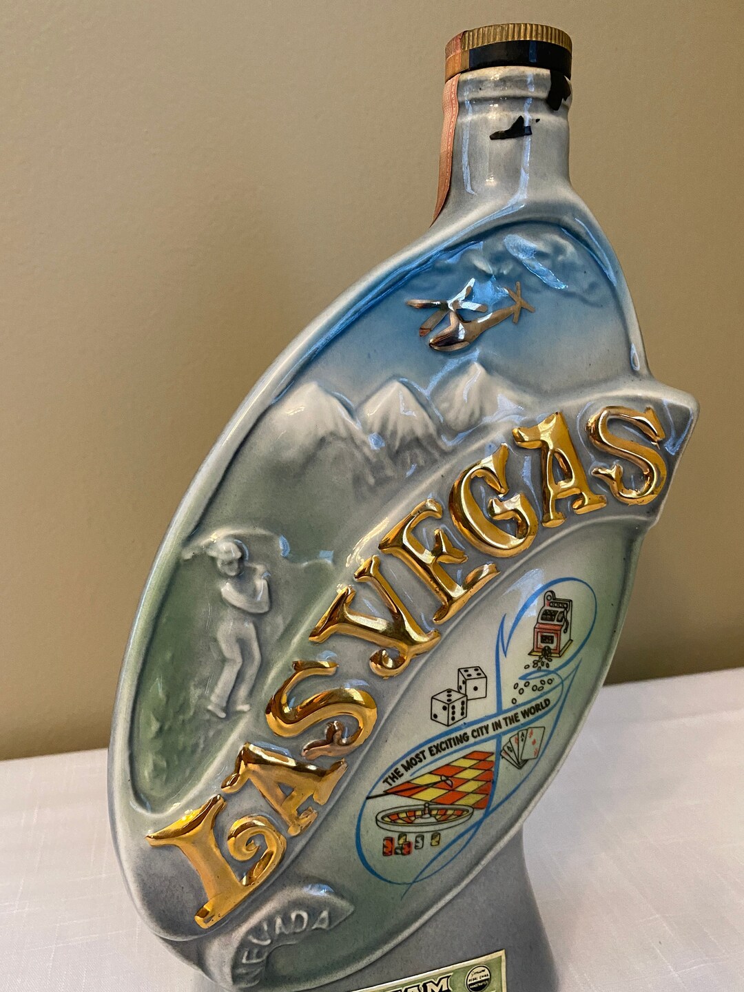 Vintage 1969 Las Vegas Jim Beam Decanter Hoover Dam and Etsy
