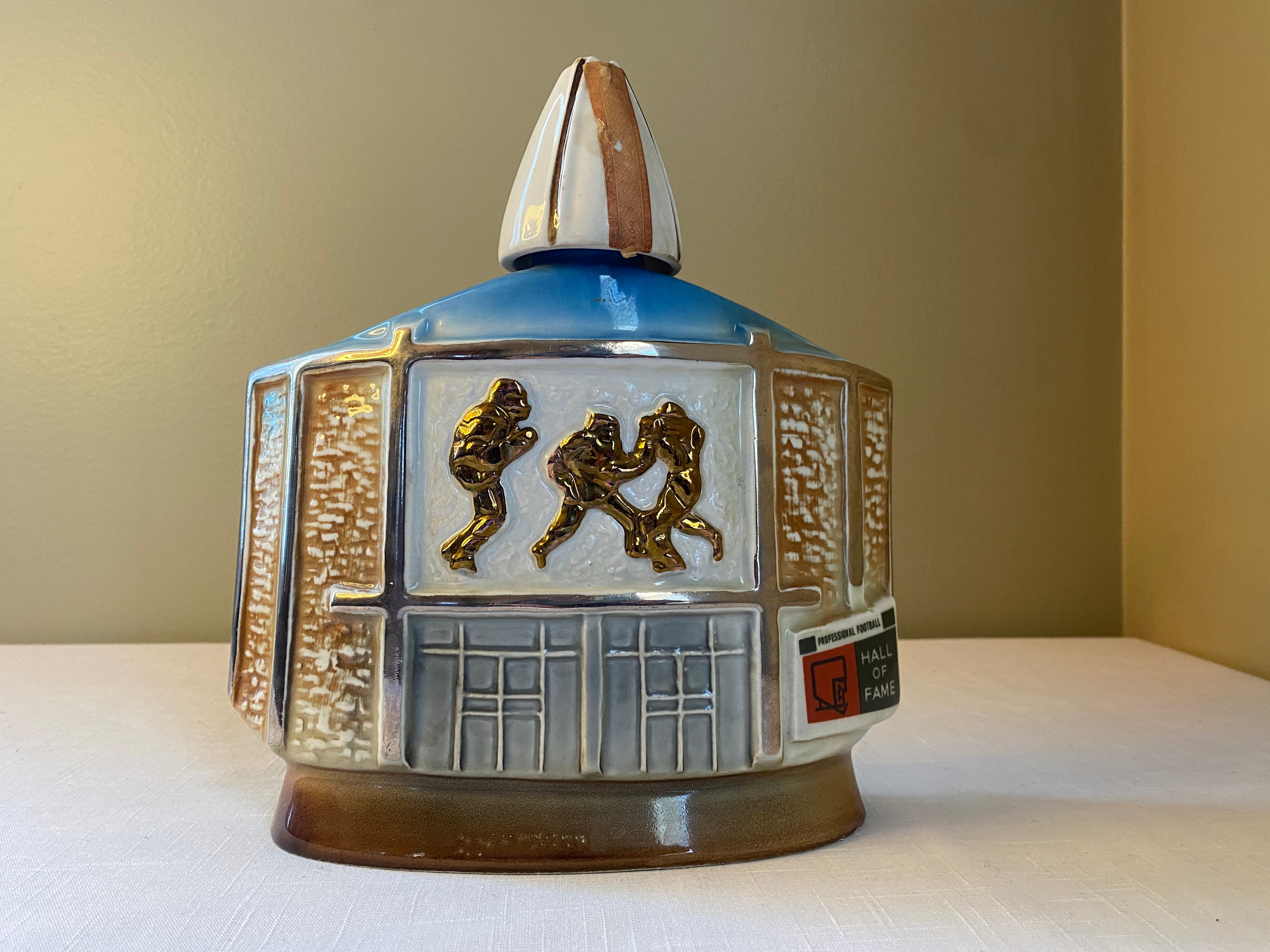 Vintage-1972 NFL Football Hall of Fame - Canton Ohio - Jim Beam Bar Barware Decanter ...