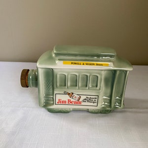 Vintage-1968 San Francisco Cable Car - Jim Beam Decanter