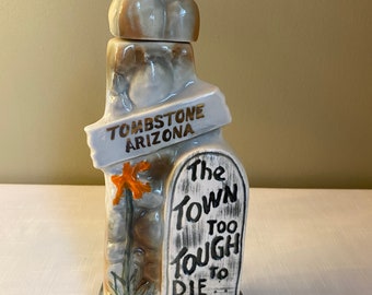 Vintage-1970 "Arizona Tombstone" Jim Beam Bar Barware Decanter