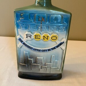 Vintage-1968 &quot;Reno&quot; Nevada -  100 Years Jim Beam Decanter