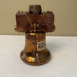 Vintage-1969 Liberty Bell Ezra Brooks Barware Bar Decanter