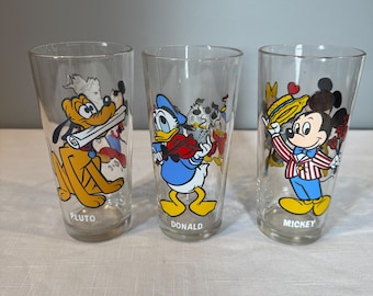 Bicchiere da collezione Tumbler Pepsi Walt Disney Productions vintage anni '70