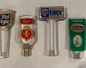 Vintage öltapp från 1990-talet, gammaldags, Stroh's, Heineken