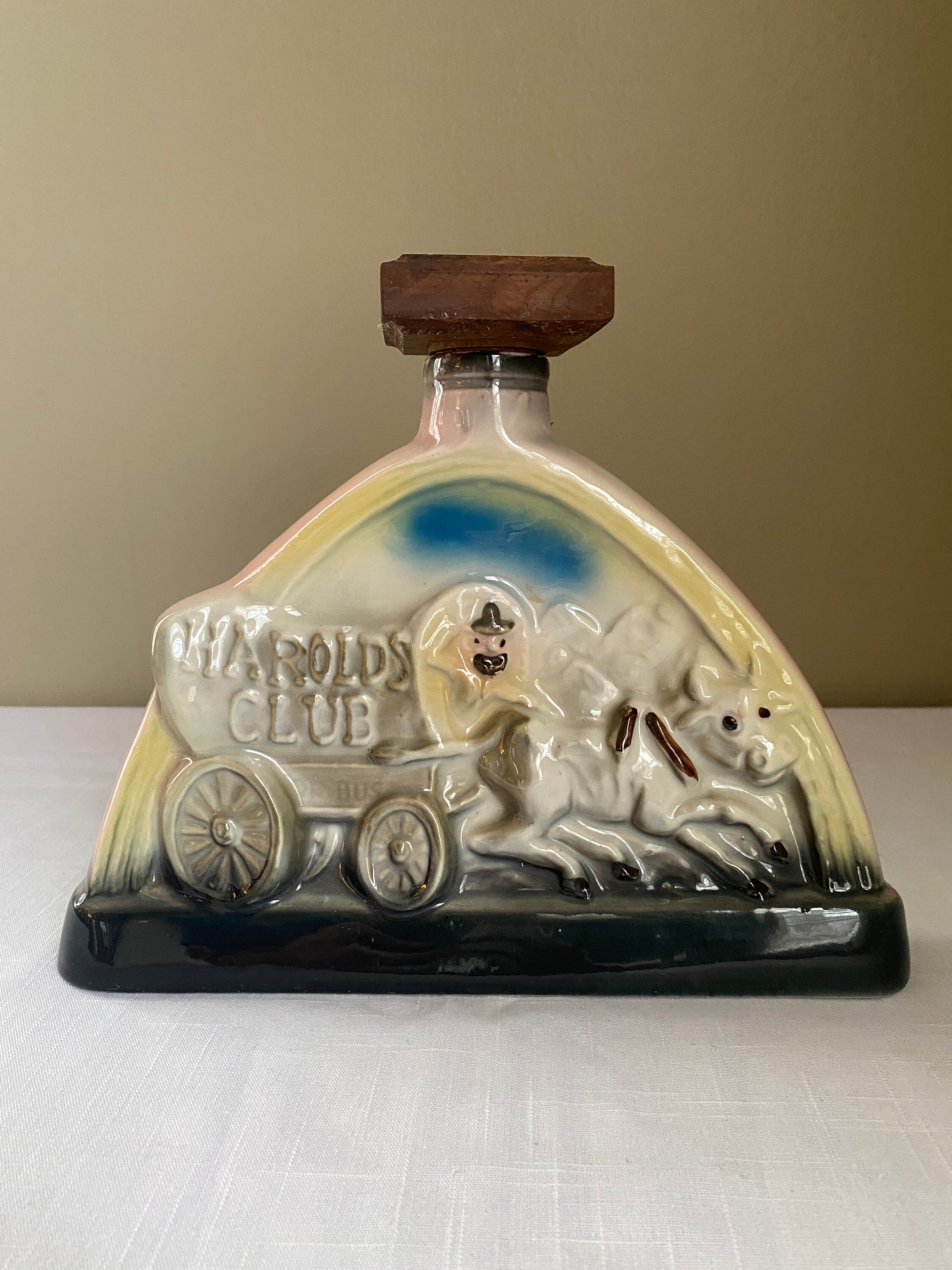 Vintage-1969 "Reno Nevada"- "Harolds Club" Jim Beam Decanter