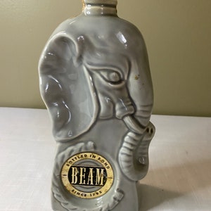 Vintage 1956 &quot;Republikeinse olifant&quot; Jim Beam barkaraf
