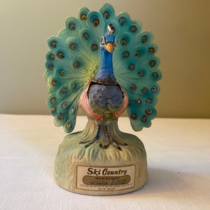 Rare-1973 &quot;Peacock&quot; Ski Country Limited Edition   Decanter