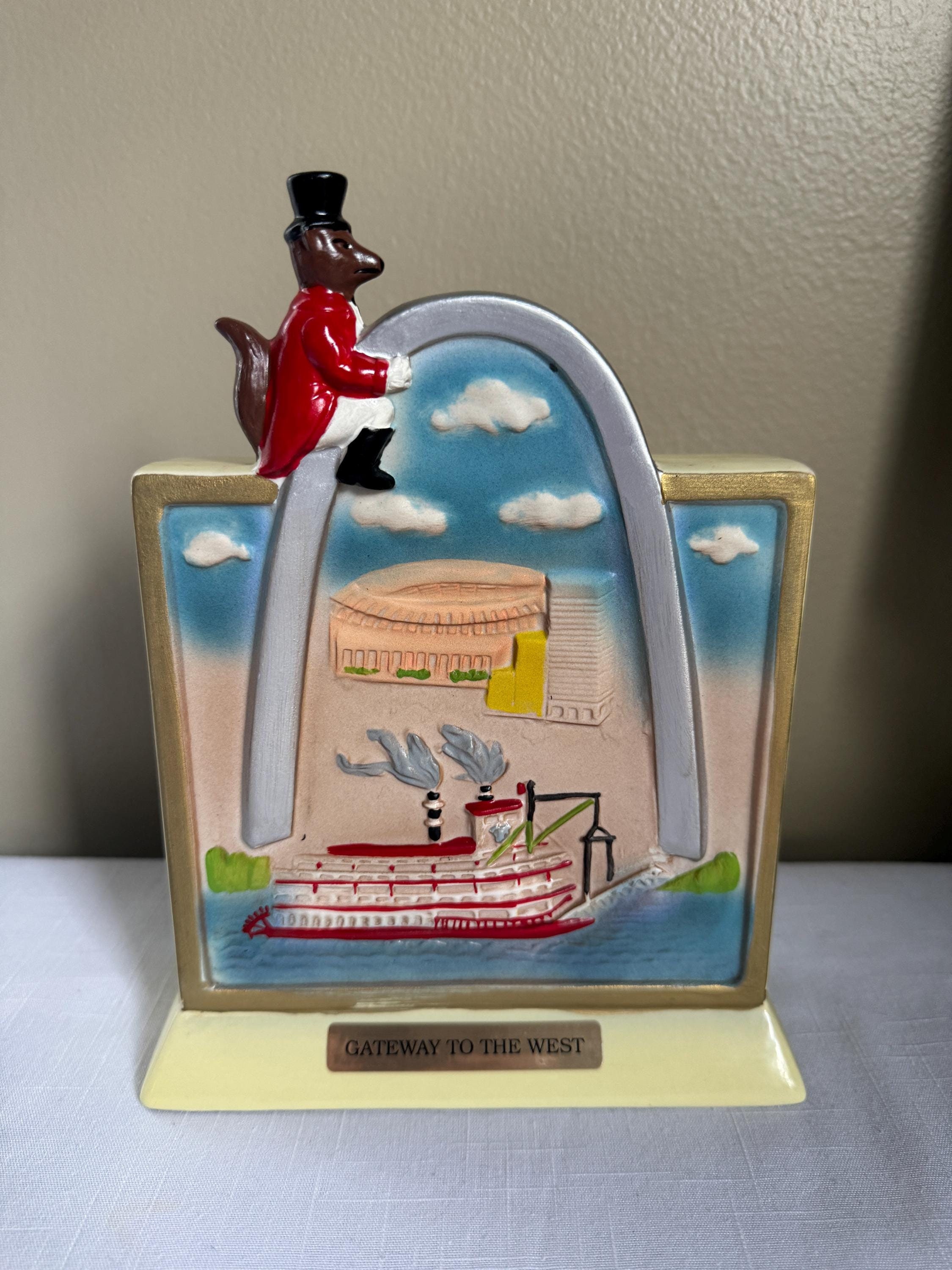 Decanter Jim Beam Gateway to the West "St. Louis Arch" vintage del 1992