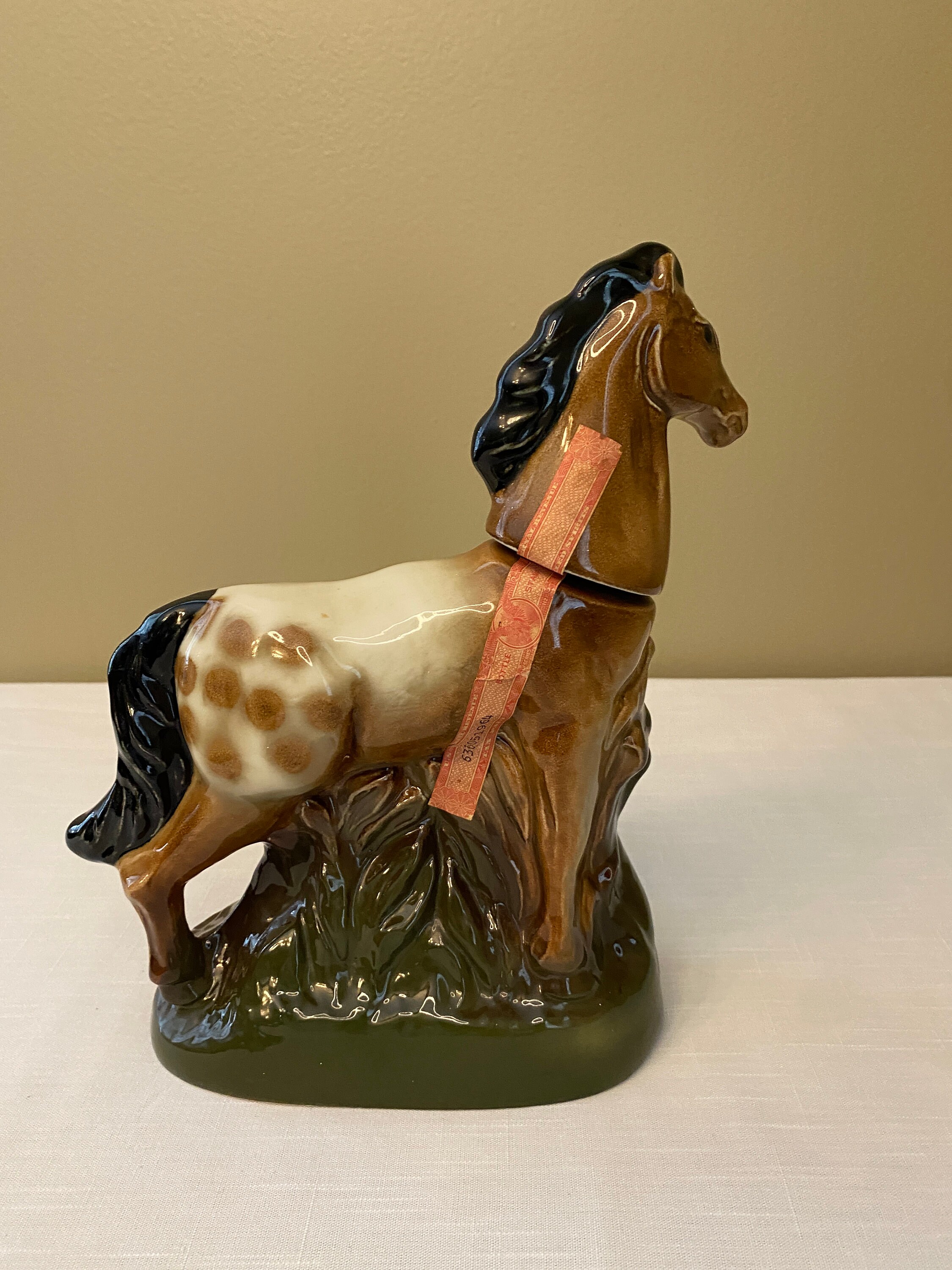 Vintage 1974 appaloosa Horse Jim Beam Whiskey Decanter Etsy
