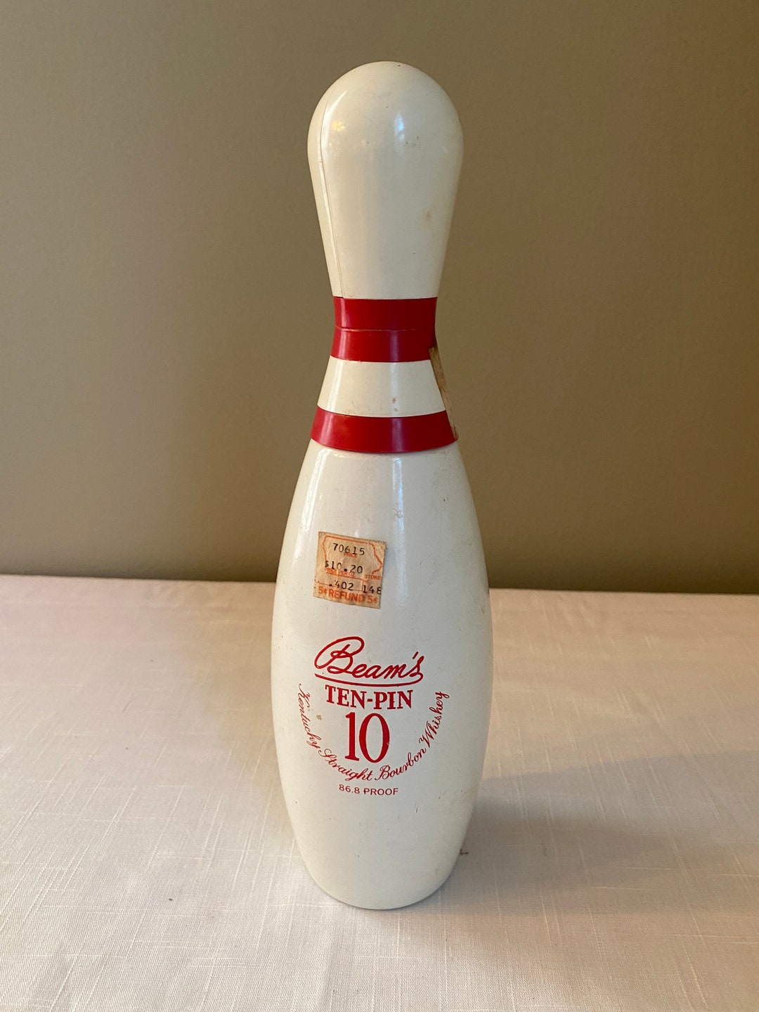 Vintage1970 tenpin Bowling Jim Beam Decanter Etsy