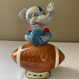 Vintage-1972 &quot;Donkey&quot; Football Jim Beam Bar Barware Decanter