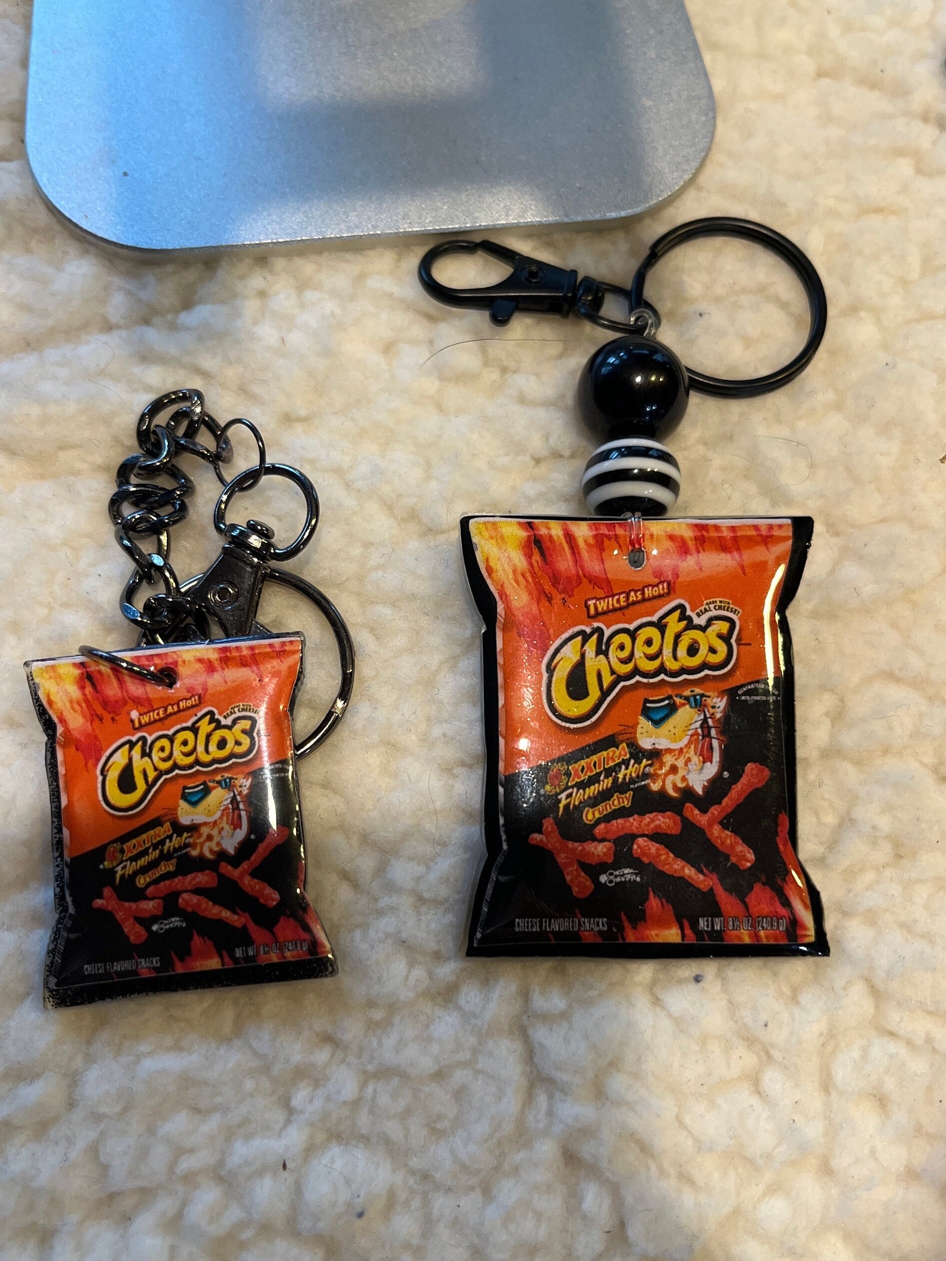 Cheeto Chip Bag Badge Reel/chip Bag Food Charm/ Funny Badge Reel