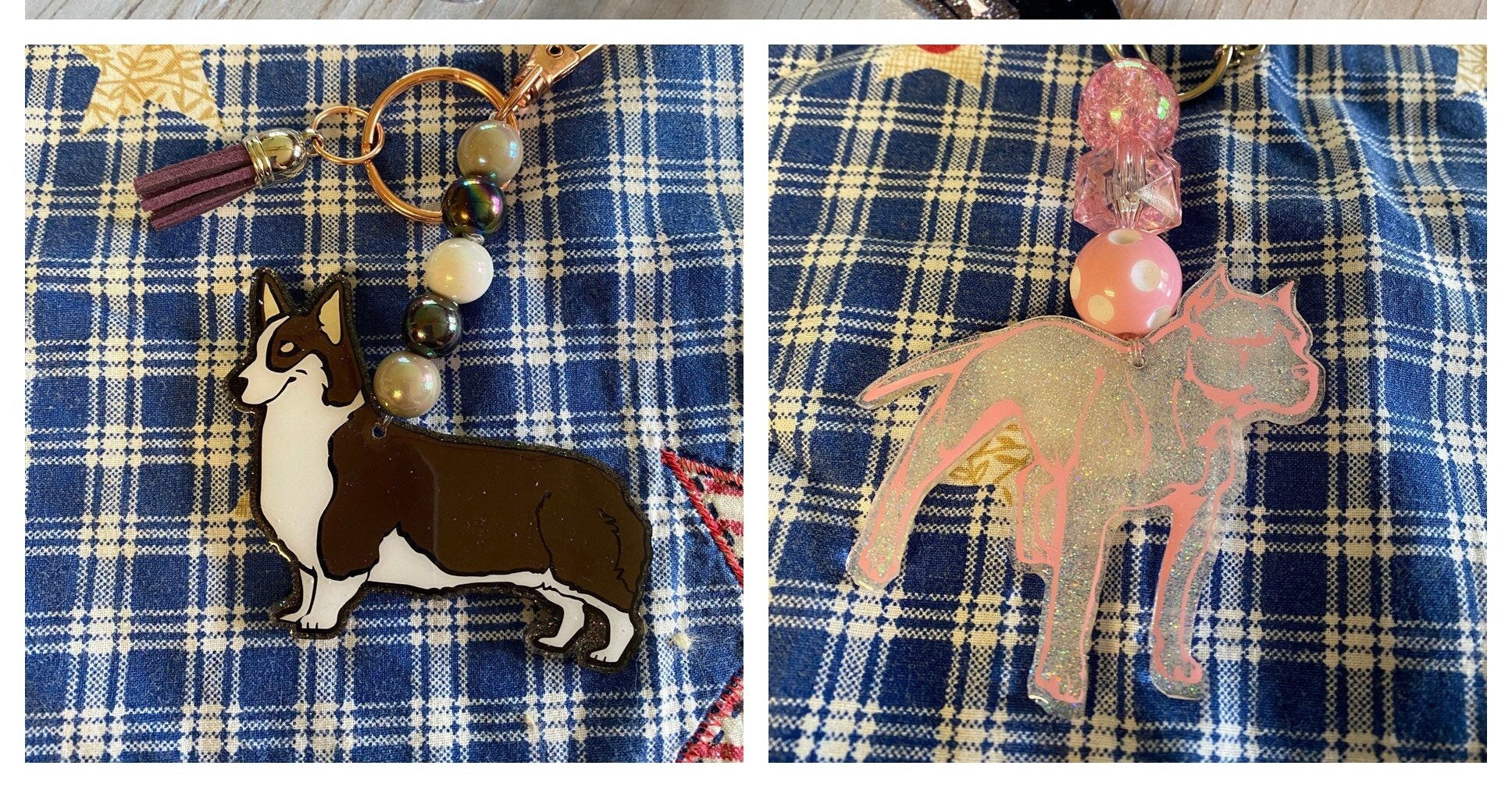 Dog keychains Etsy