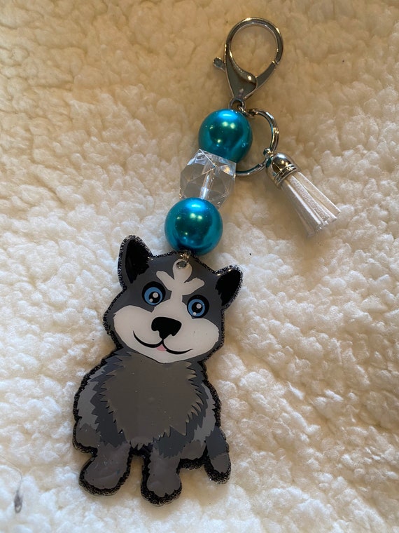 Husky keychain Etsy