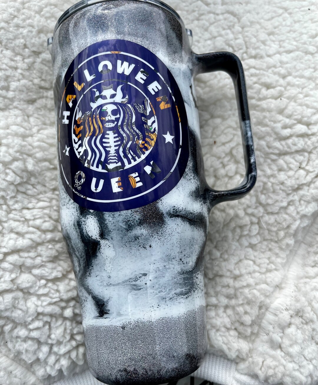 Starbuks Halloween Queen Tumbler With Handle Etsy