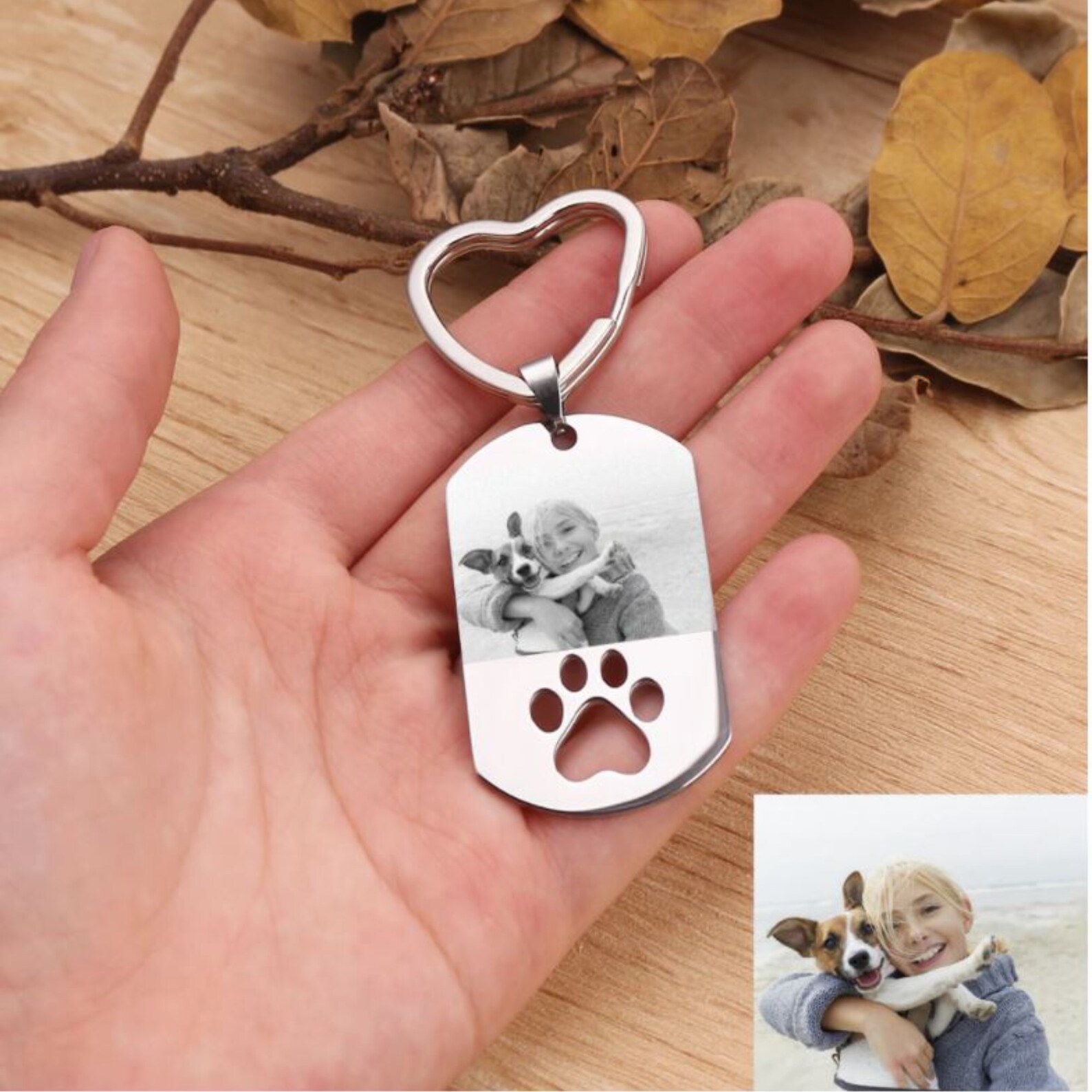pet engraved keychain