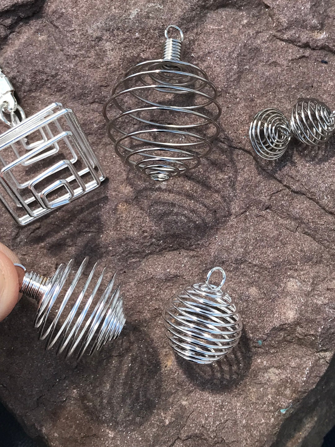Support Pierre Pour Cordon De Collier - Cage à Pierre Pour Bracelet DIY - Création Bijoux Personnalisés - GEDOX