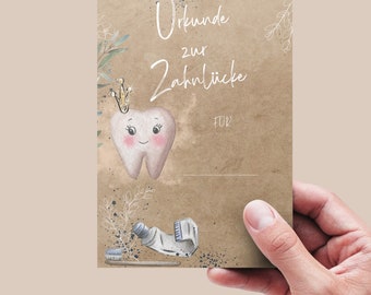 Tooth fairy / 20 card set / milk tooth / My Little / gift / dental calendar / certificate / milestone / birthday / enrollment / wobbly tooth