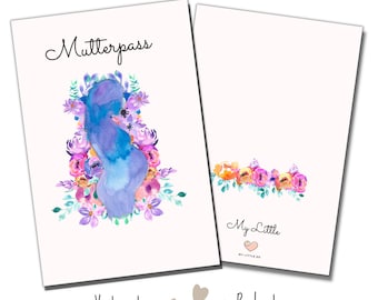 NEU Mutterpasshülle Mama zartrosa | Hülle Mutterpass My-Little | personalisiert