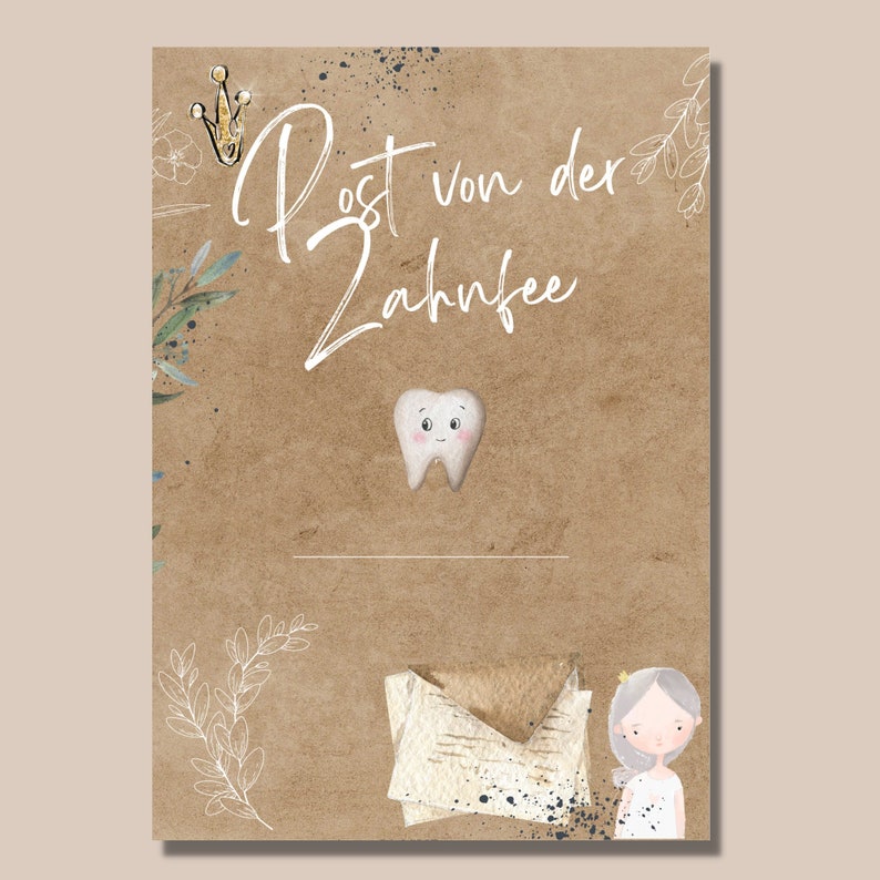 Fée des dents / set 20 cartes / dent de lait / My Little / cadeau / calendrier dentaire / certificat / jalon / anniversaire / inscription / dent bancale image 3