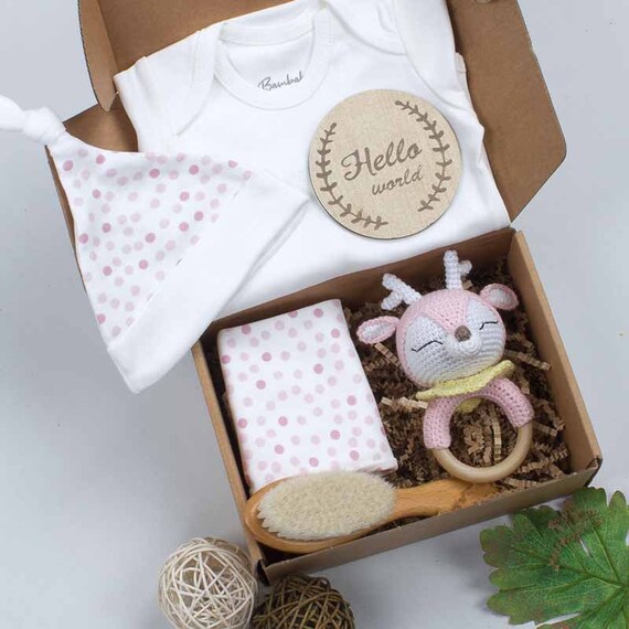 Handmade New Baby Gift Set Box Welcome Baby Gift Set Baby | Etsy
