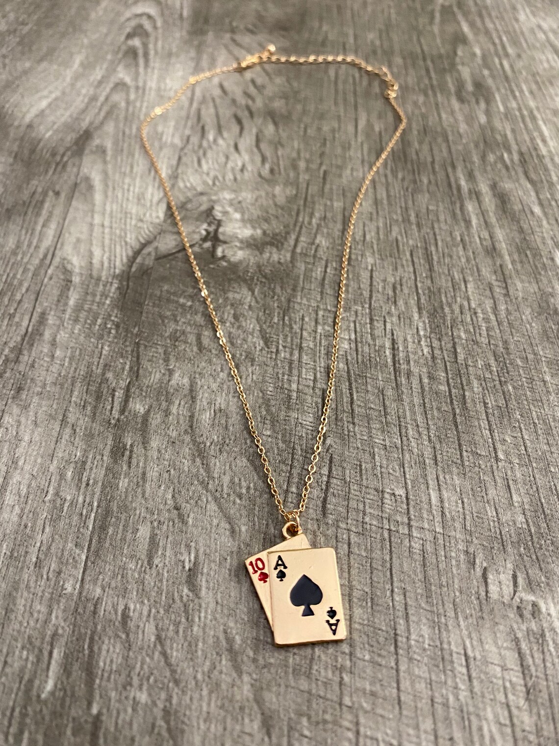 Playing Cards Novelty Necklace Etsy