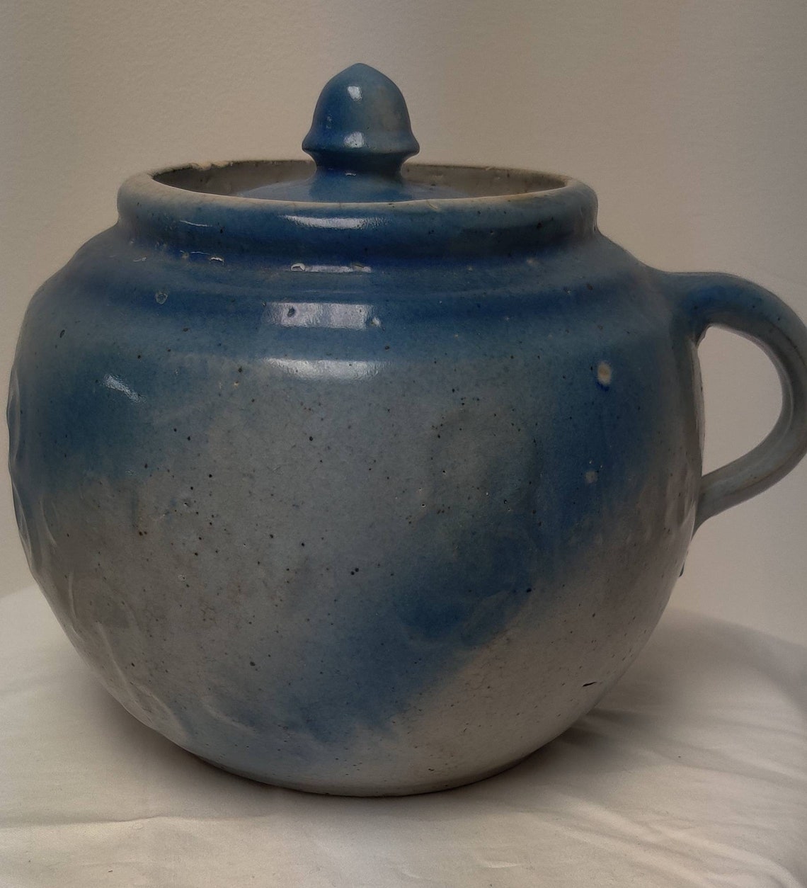 Antique Stoneware Boston Baked Bean Pot Etsy