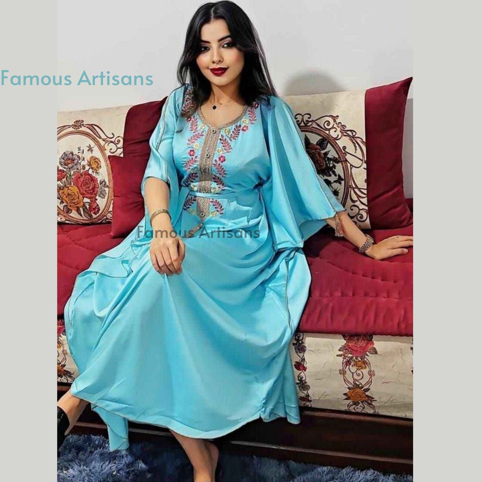 Moroccan kaftan for women/Moroccan djellaba/djellaba for | Etsy