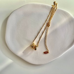 3 Circle Necklace; Charm Necklace; Birthday Gift; Gold Filled; Hypoallergenic