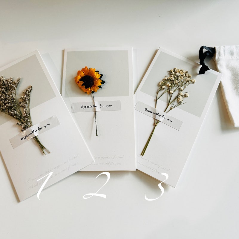 Dried Flowers Card - Etsy