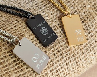 Gold Pendant Men Custom - Etsy