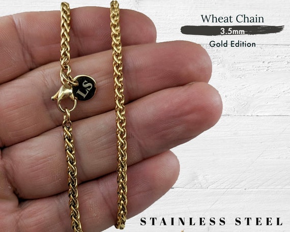 Mens gold 2024 chain engraved